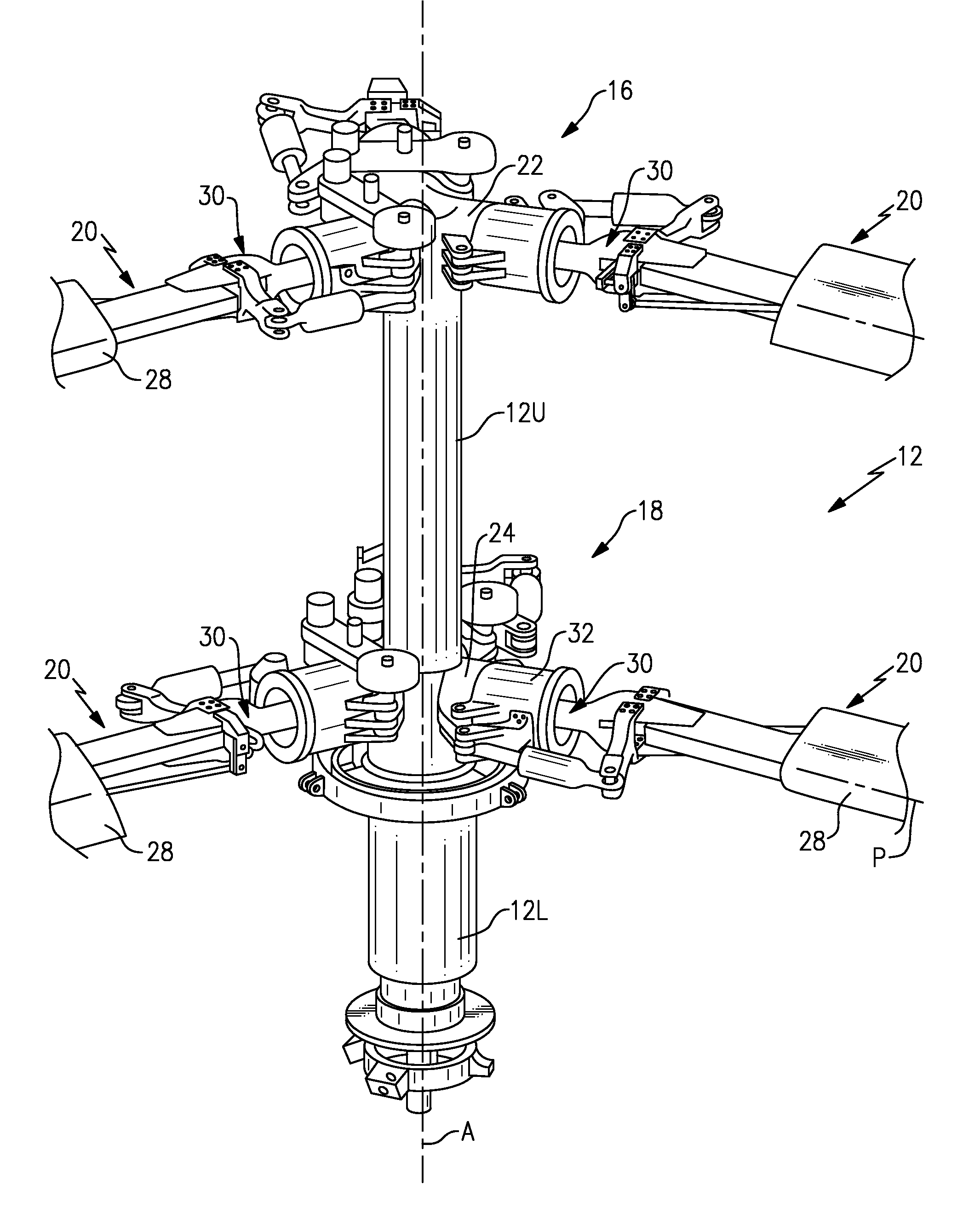 Rotor system with pitch flap coupling