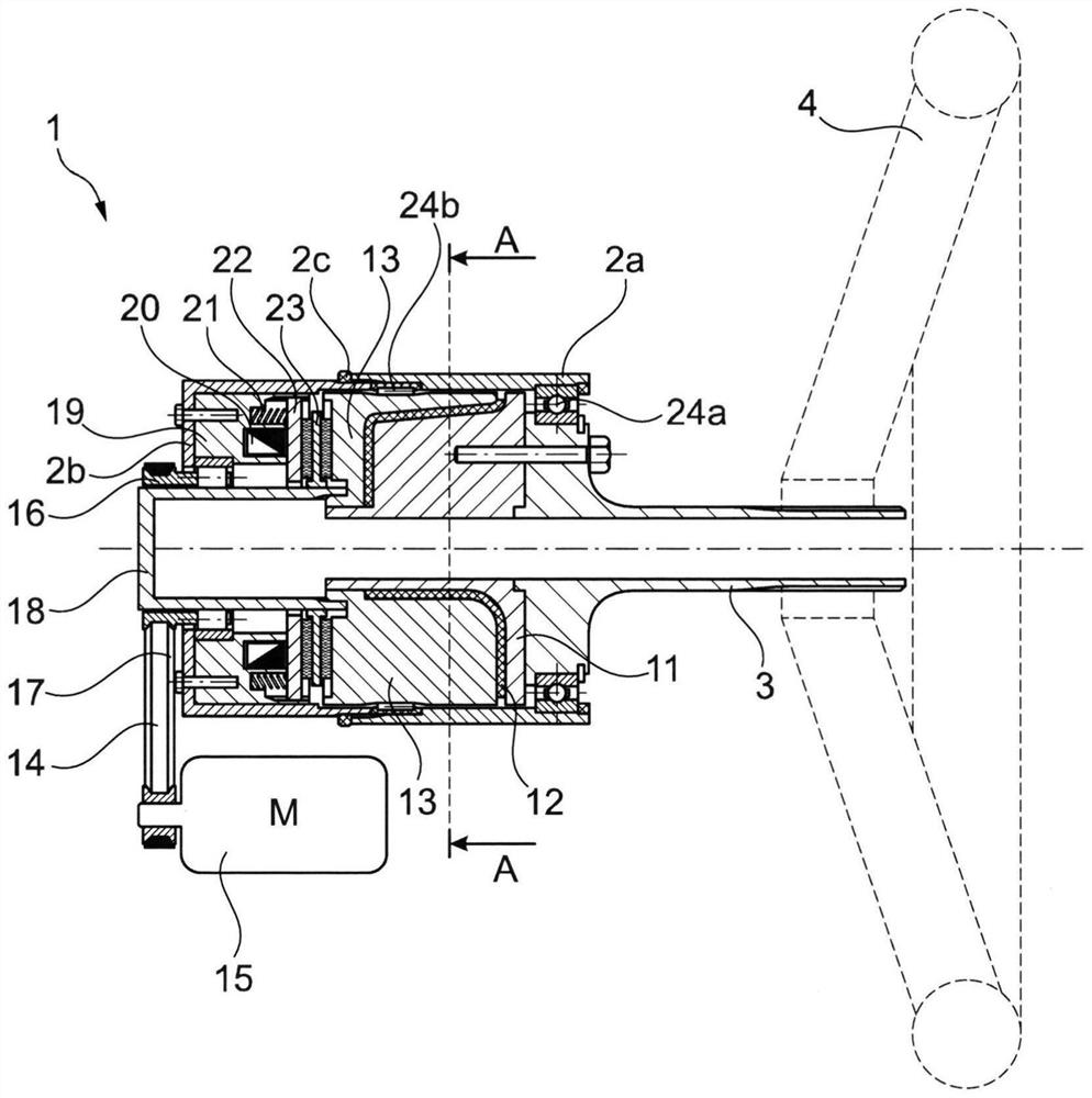 Steering wheel unit for detecting steering movement of steering wheel of electromechanical steering system