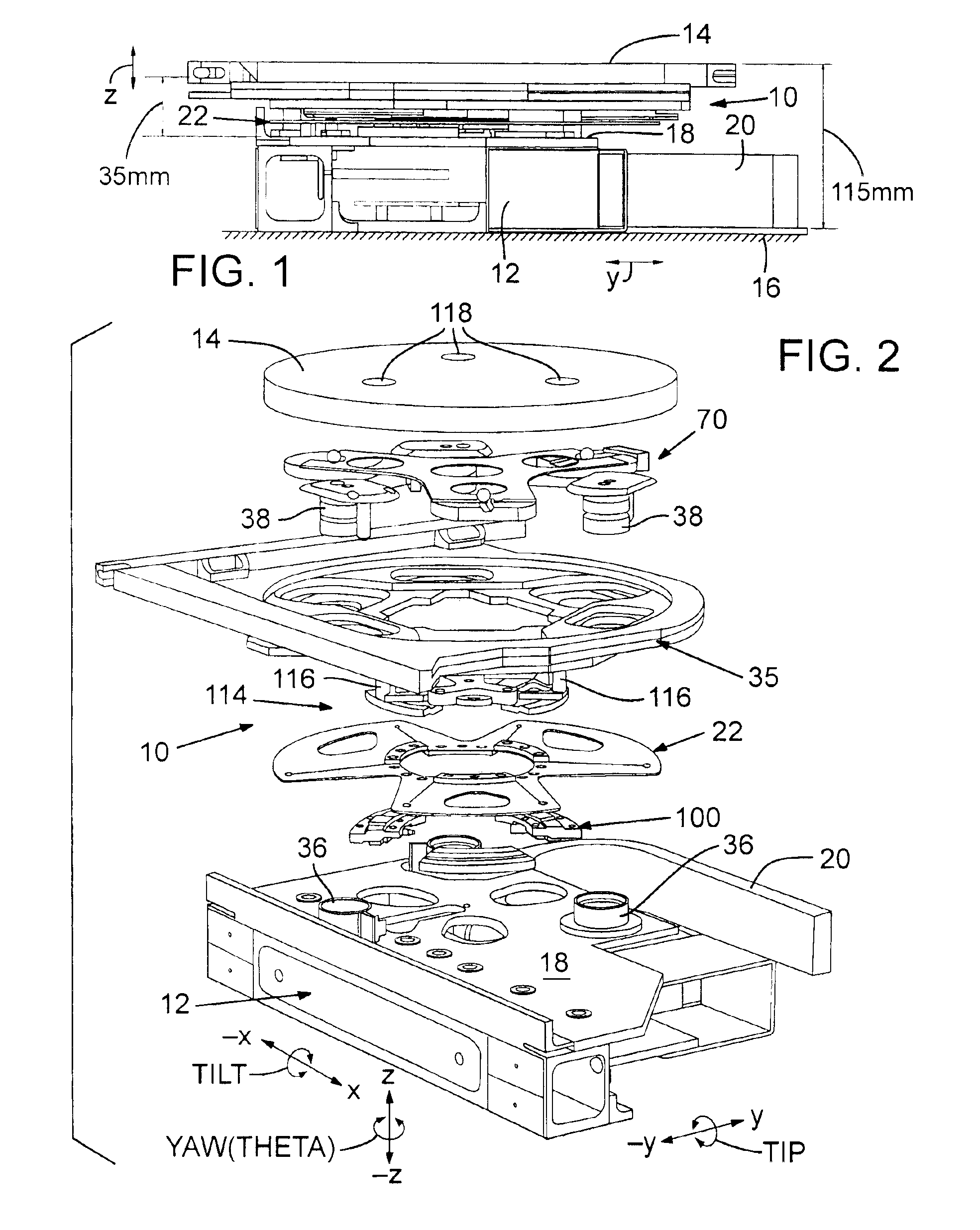 High resolution, dynamic positioning mechanism for specimen inspection and processing