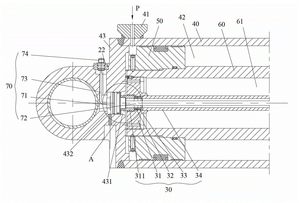 Piston cylinder and installation method thereof
