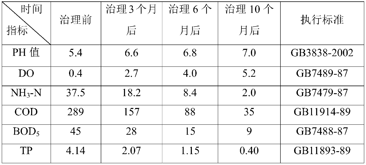 A method for in-situ natural purification of black and odorous water