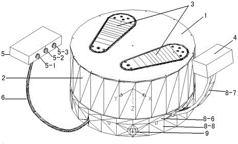 A segmented adjustable three-dimensional foot scanner and its usage method
