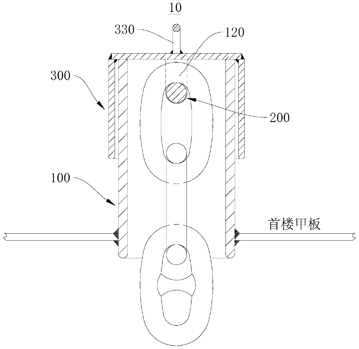 Anchor abandoner, anchoring equipment and ship