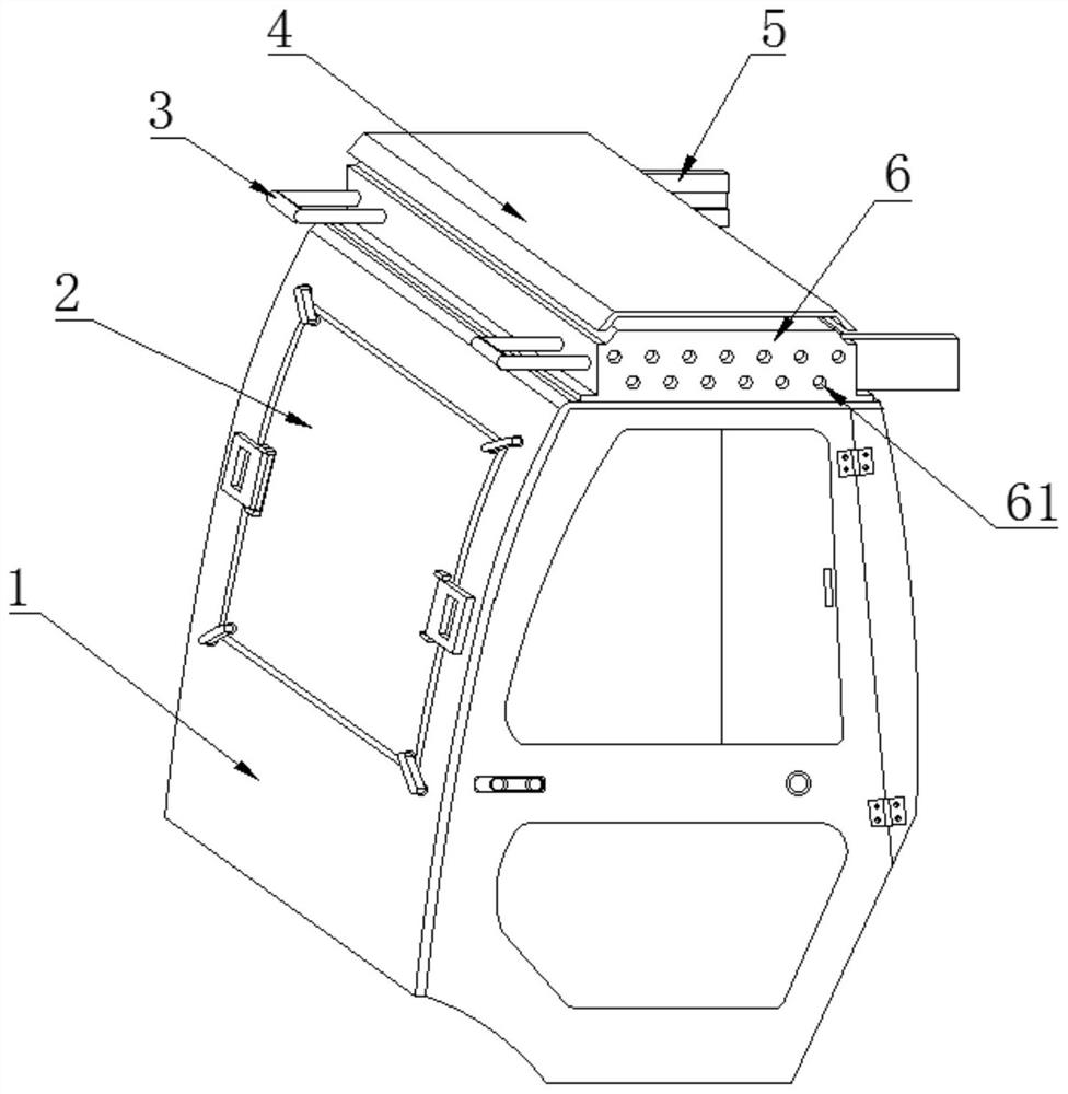 Combined forklift cab