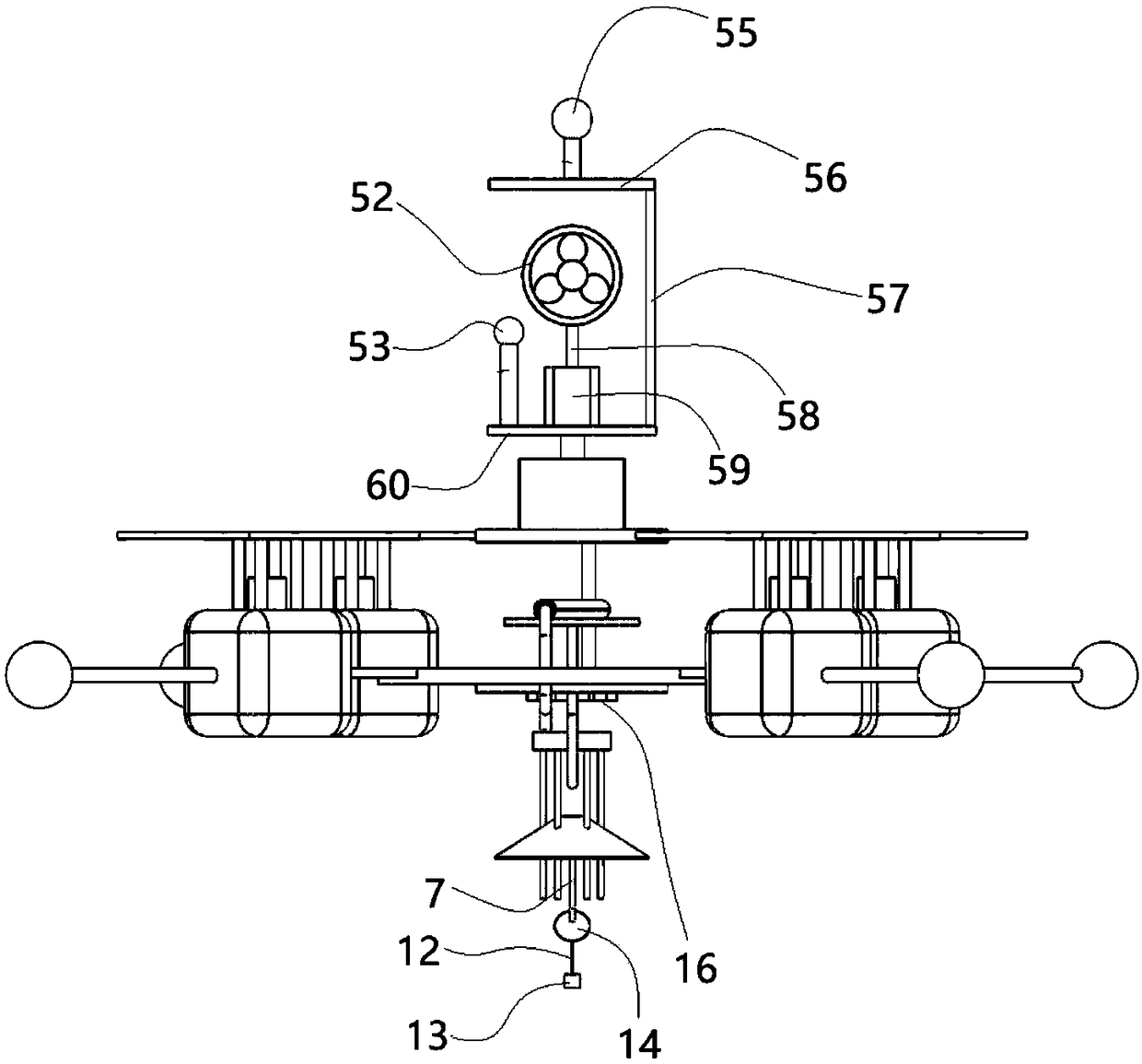 Unmanned fishery oxygenation workstation and method implemented by same