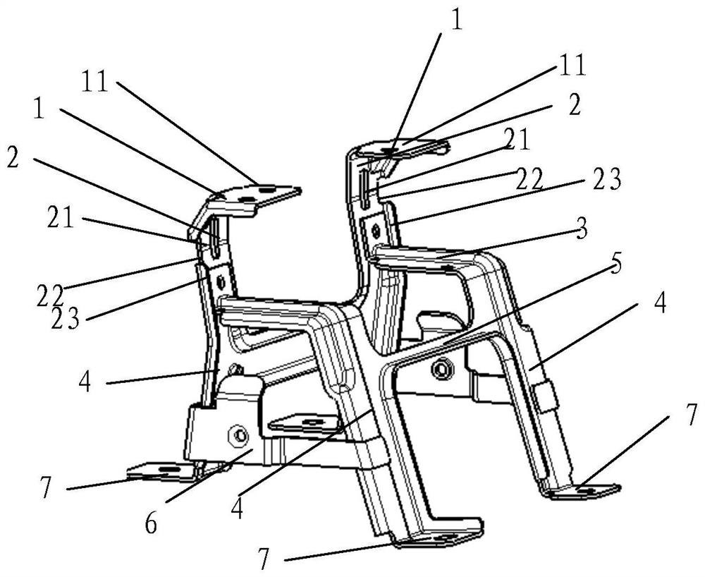 Auxiliary fascia console mounting bracket