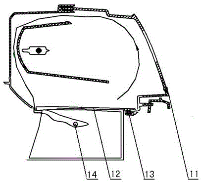 Full-sealed structure of automobile headlamp
