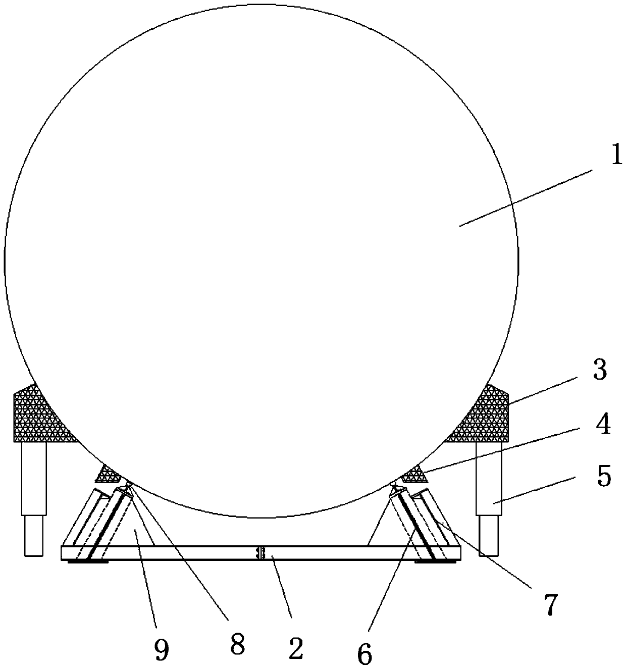 Shield transverse moving station crossing device