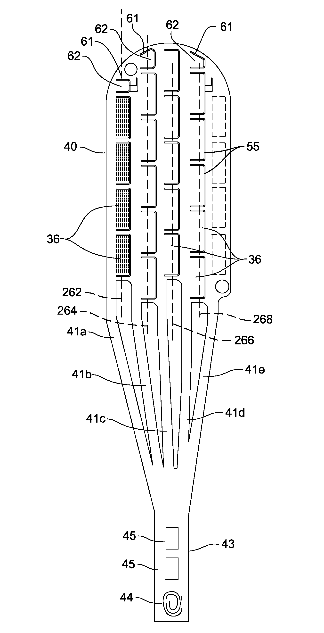 Electrode array and deployment assembly including an electrode array that is folded into a cannula that is narrower in width than the array