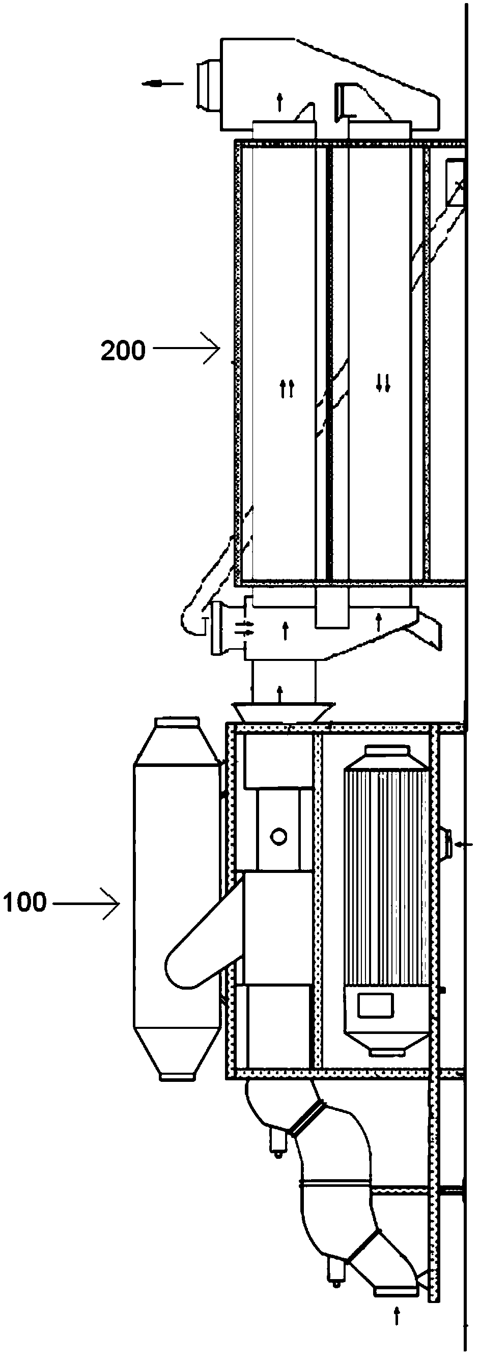 System and method for air-drying treatment of garbage