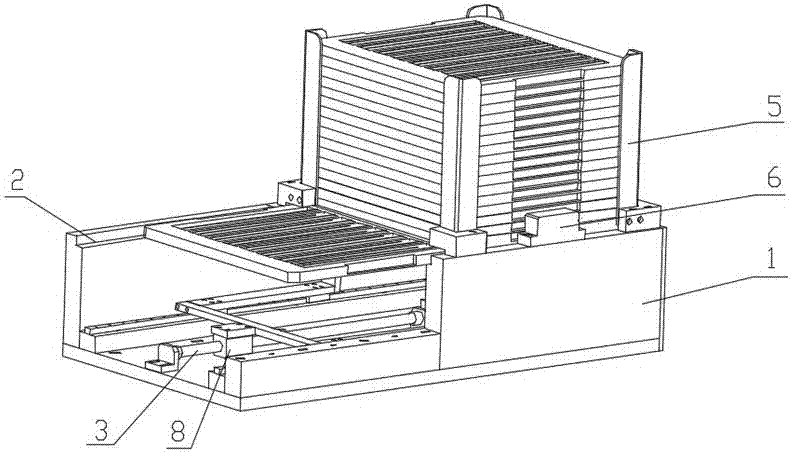 Charging tray picking-placing and pushing device