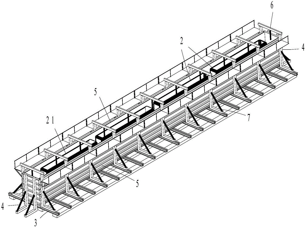 Manufacture method for maglev track beam