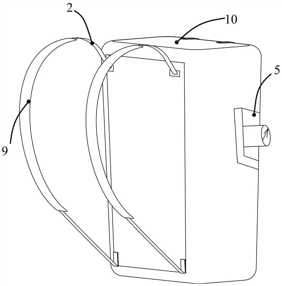 Amplitude-adjustable backpack load-bearing power generation device