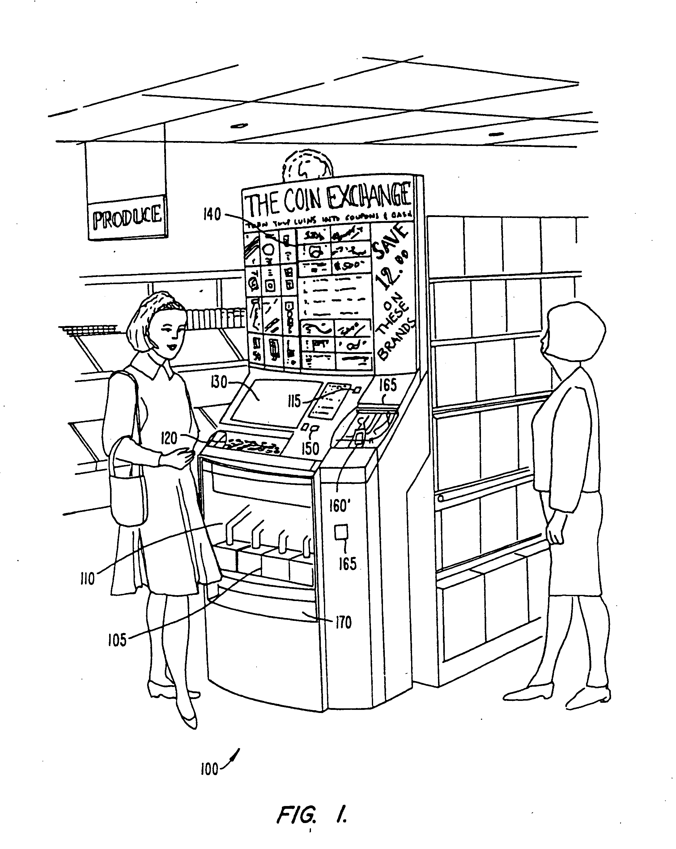 Coin counter and voucher dispensing machine and method