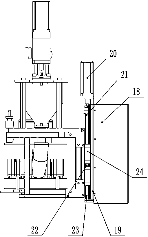 Super-viscous powder high-speed intermittent adding device