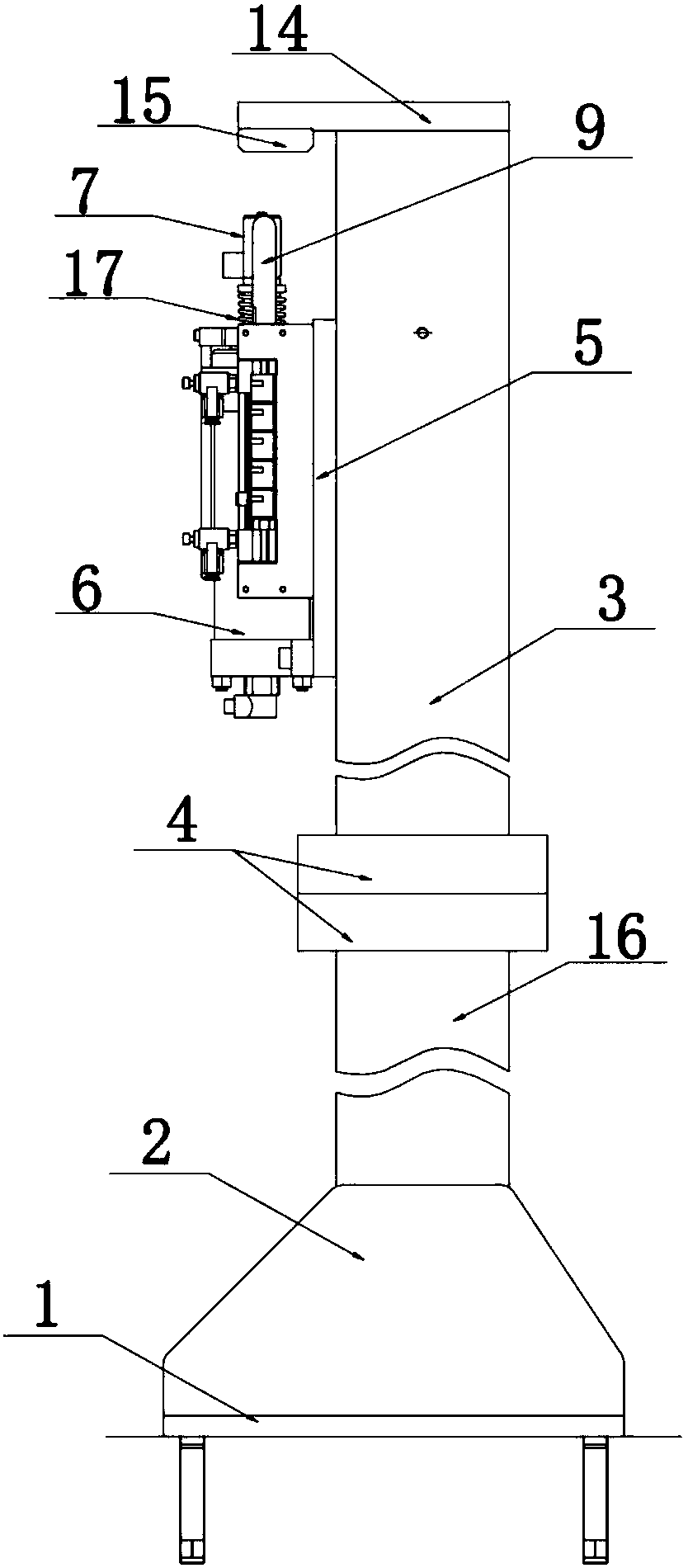 Reverse marking device for box-type furnace production line