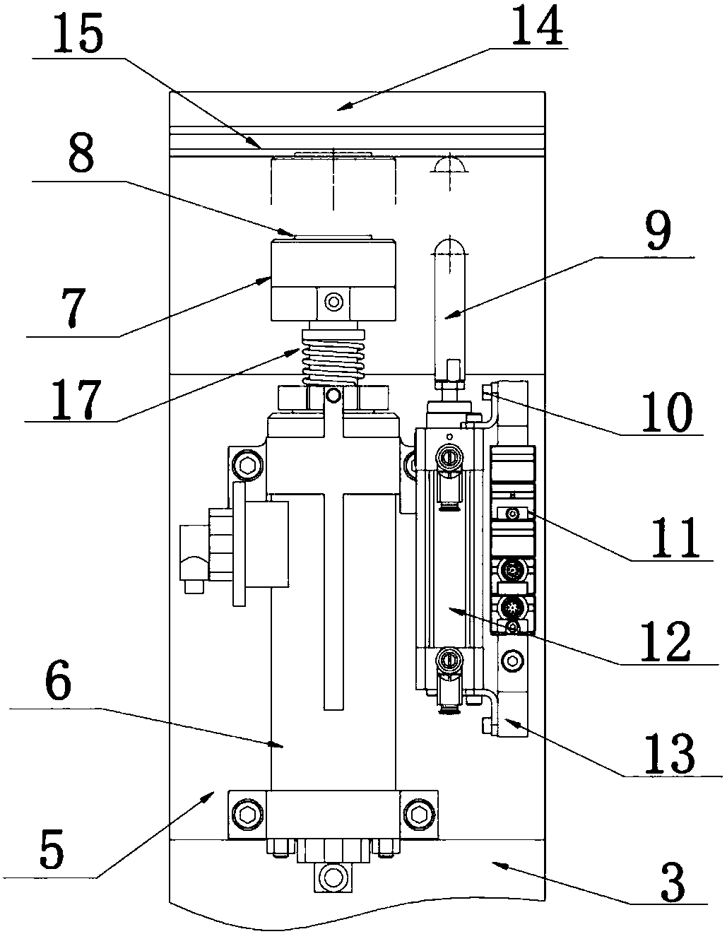 Reverse marking device for box-type furnace production line