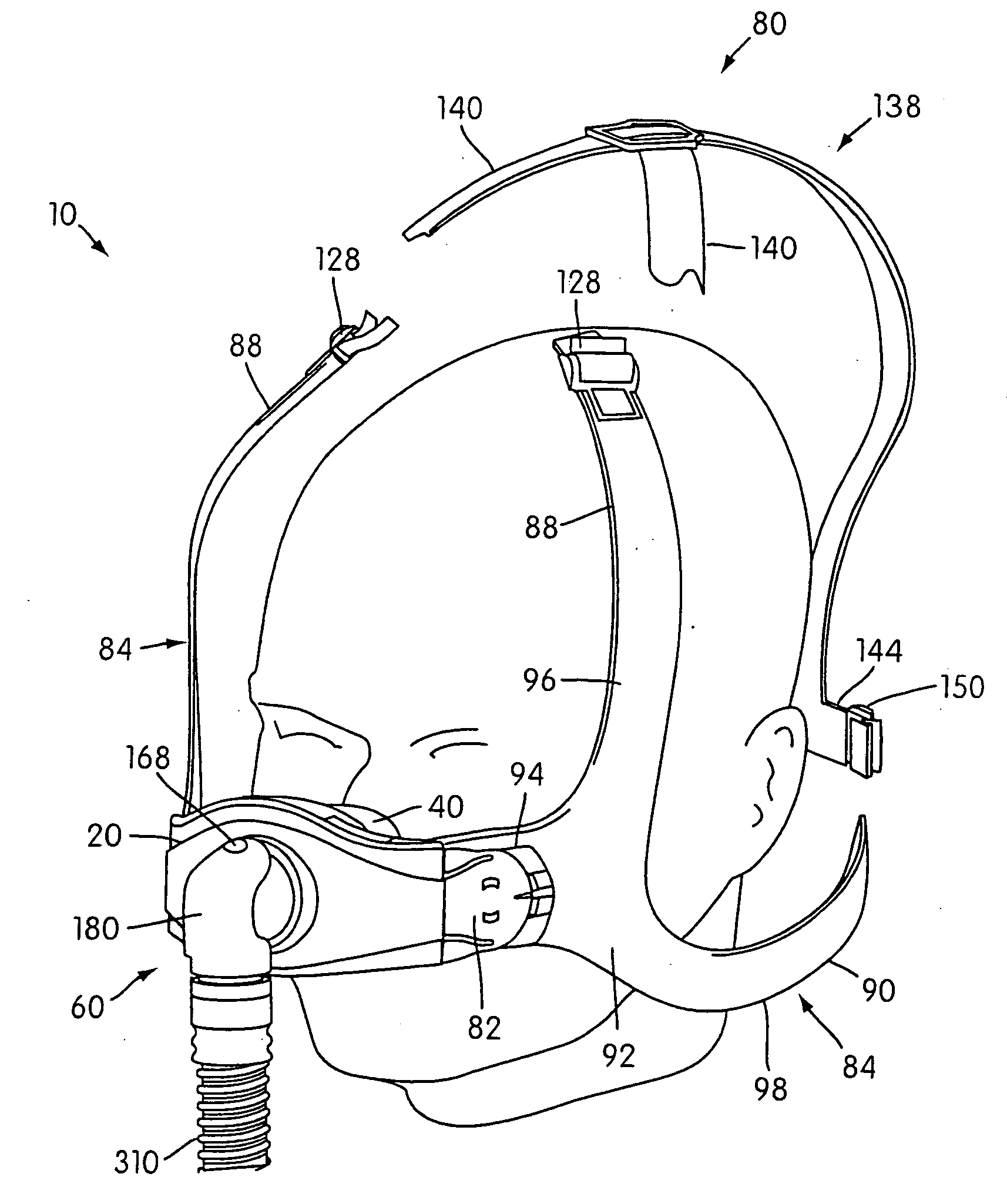 Ergonomic and adjustable respiratory mask assembly with headgear assembly