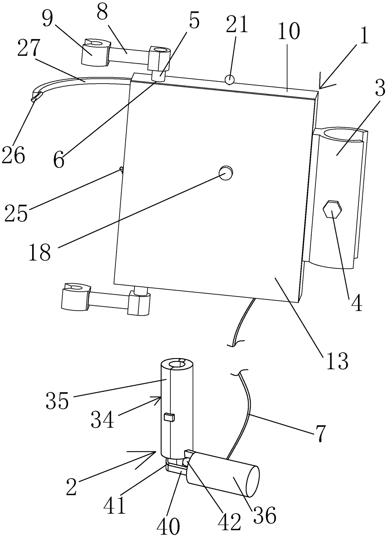 Portable infusion monitoring and stopping device