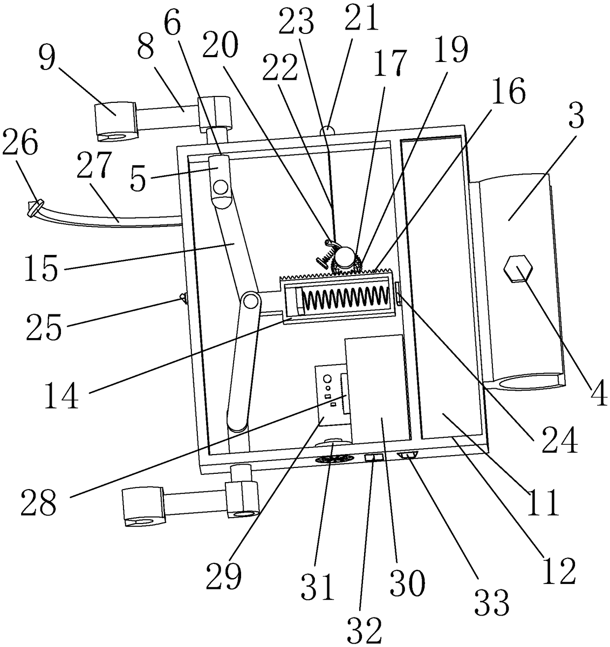 Portable infusion monitoring and stopping device