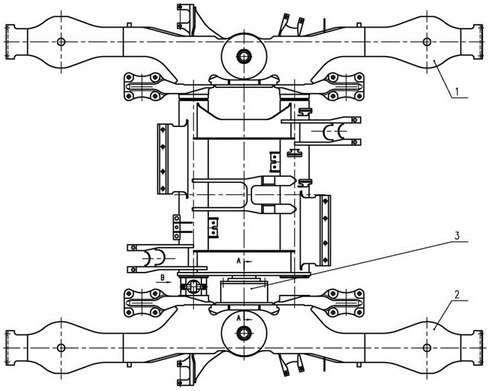 A rail vehicle and its rotatable frame