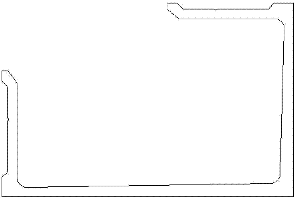 Mold structure for semi-hollow profile with high slenderness ratio and manufacturing method of mold structure