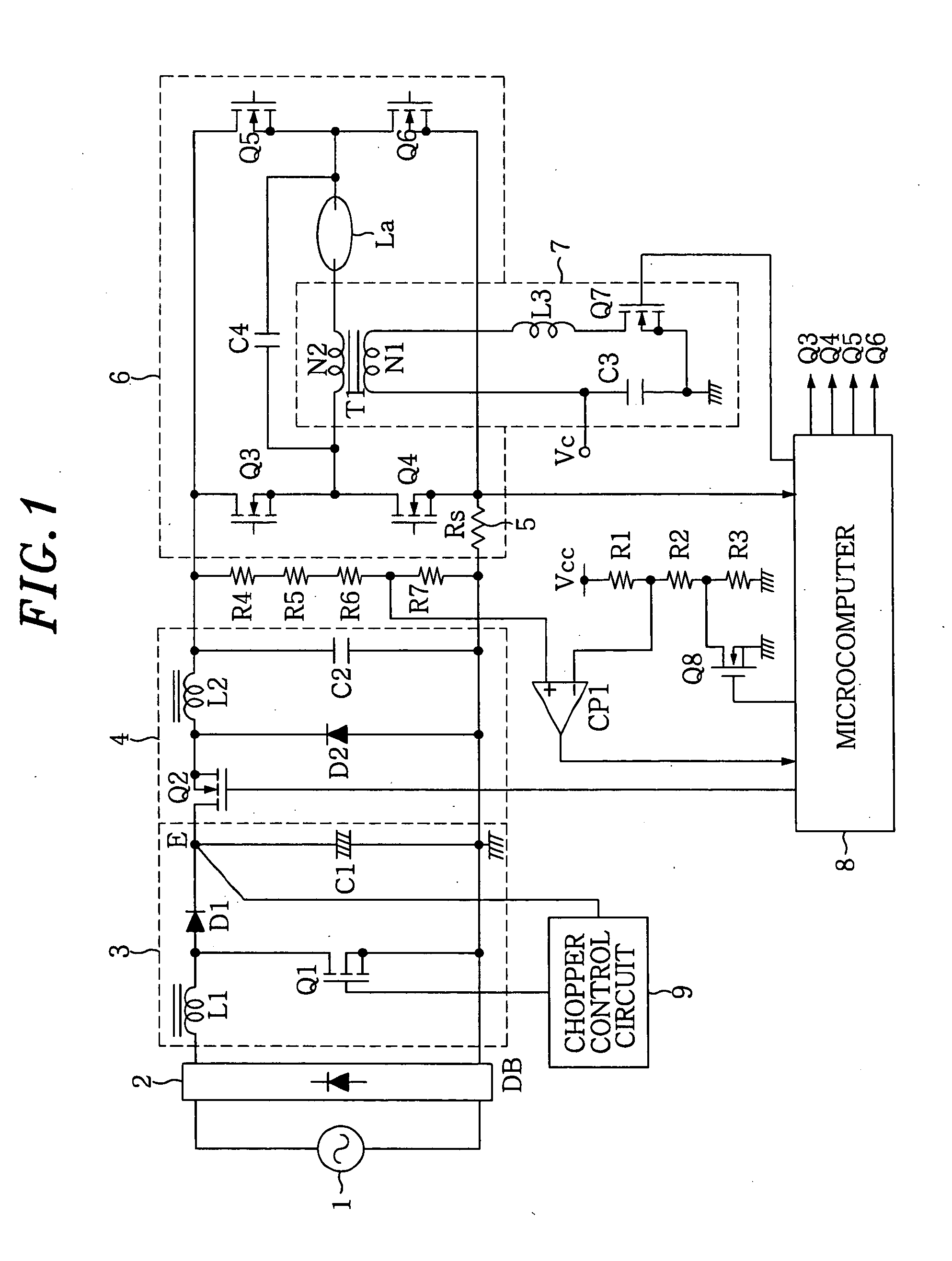 High pressure discharge lamp lighting device and luminaire