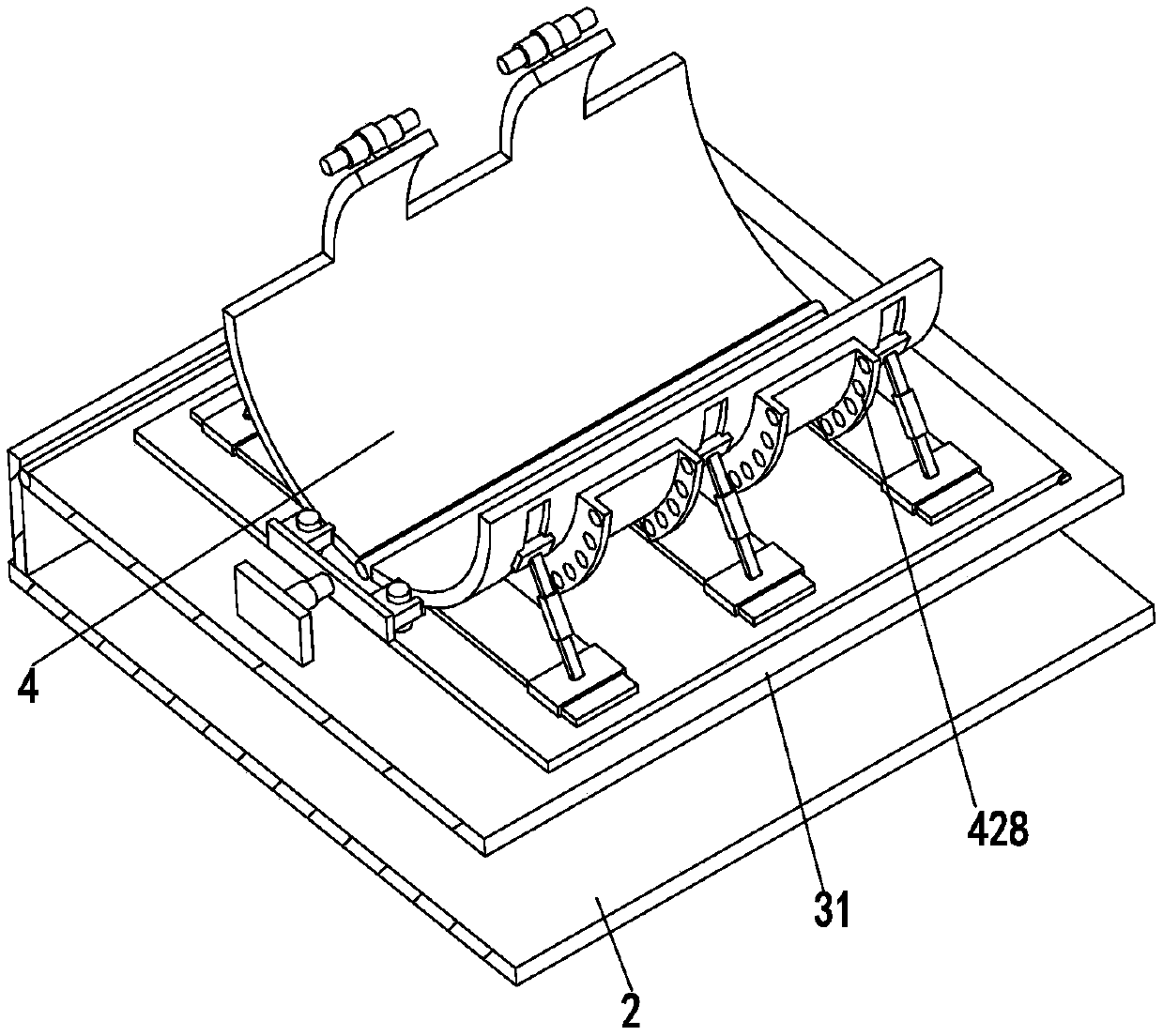 Medical capsule endoscopy auxiliary examination bed