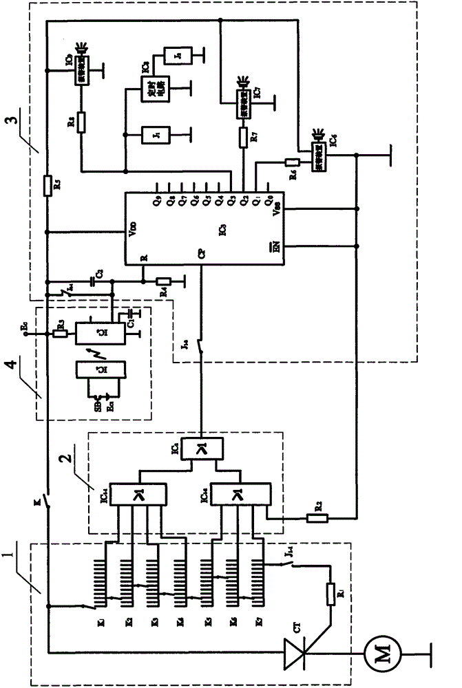 Car start control device with coded lock