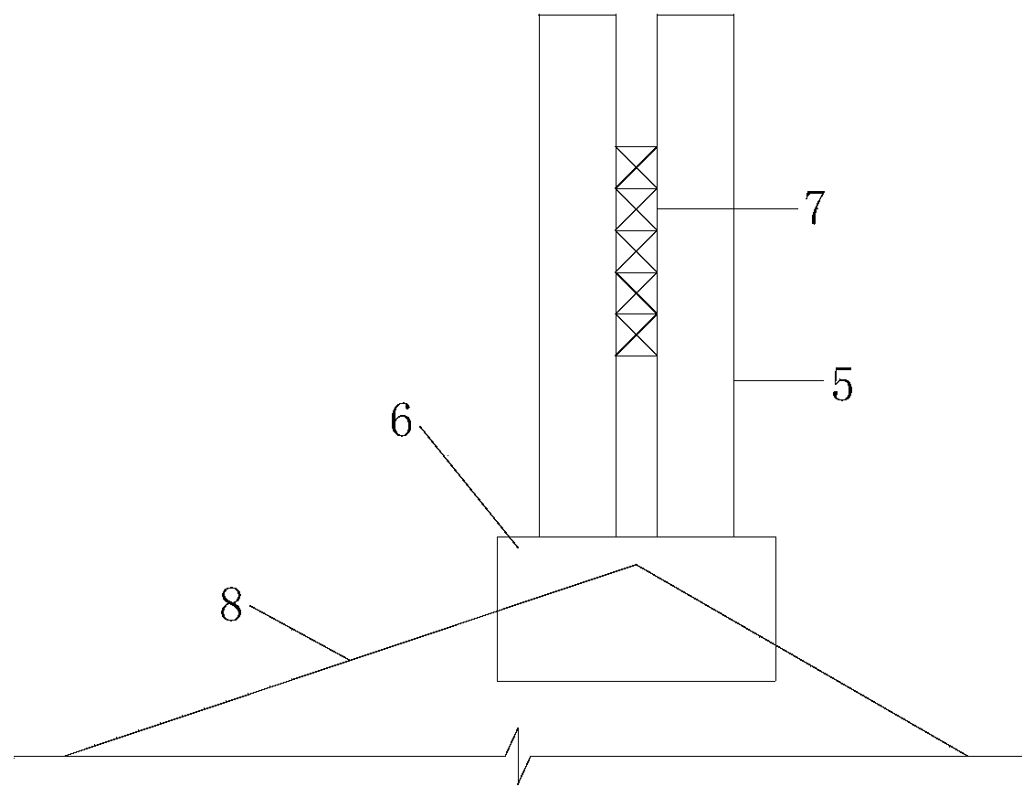 Cast-in-situ box girder support system and construction method thereof