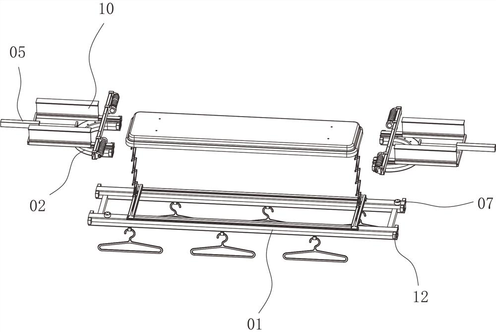 A lift-and-joint clothes-drying pole structure