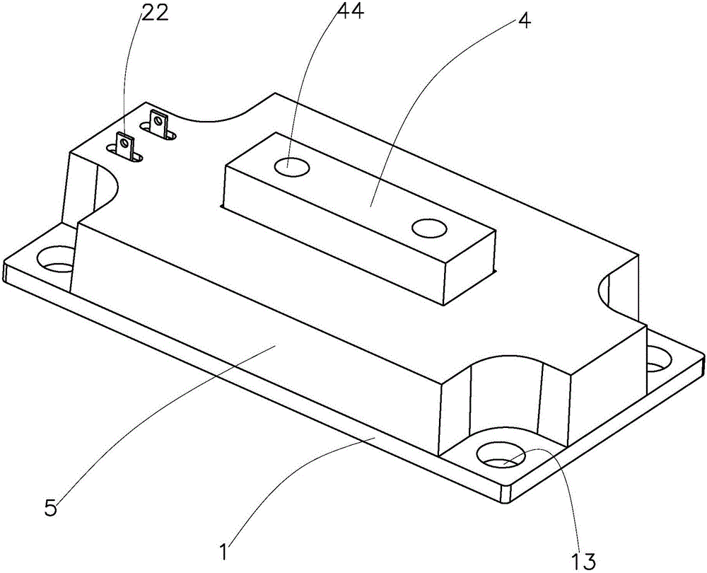 Packaging structure of heavy current field effect transistors