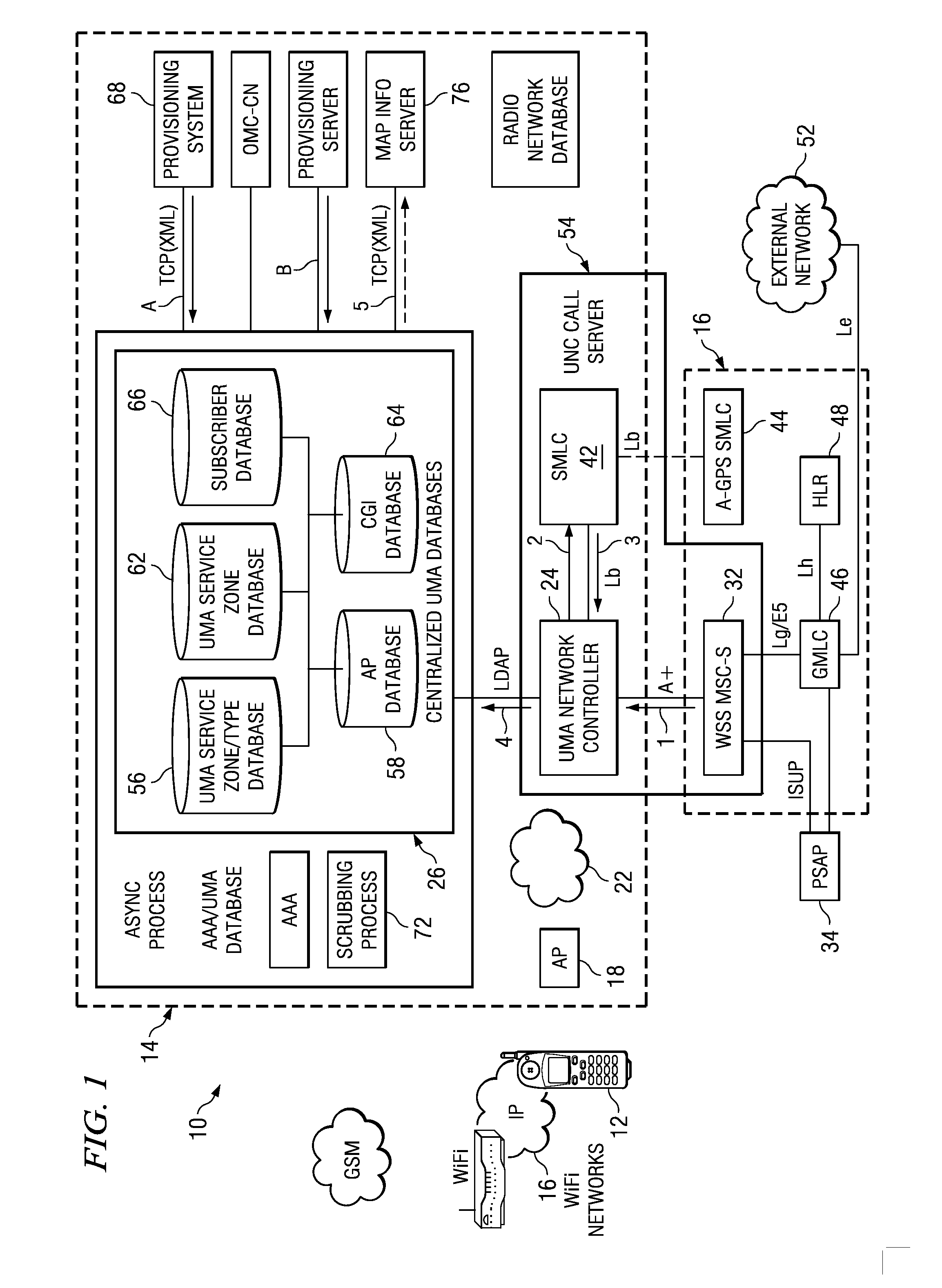 Apparatus, and Associated Method, for Estimating the Location of a GAN-Capable Mobile Station
