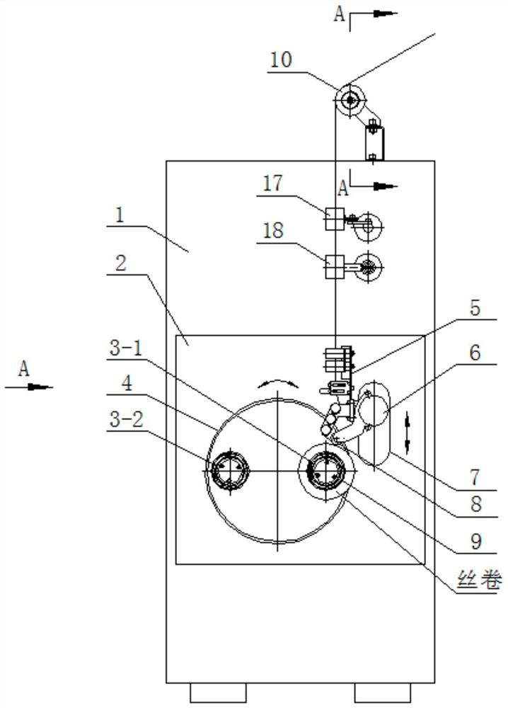 Coaxial double-spindle carbon fiber winding machine