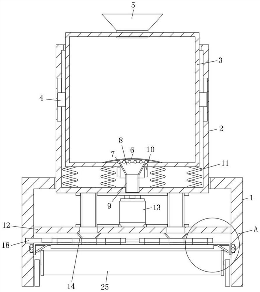 Automatic tablet counting device for filling clinopodium polycephalum tablets