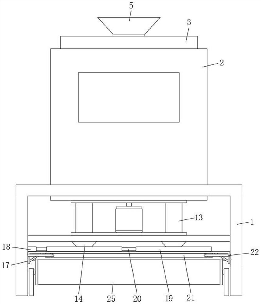 Automatic tablet counting device for filling clinopodium polycephalum tablets