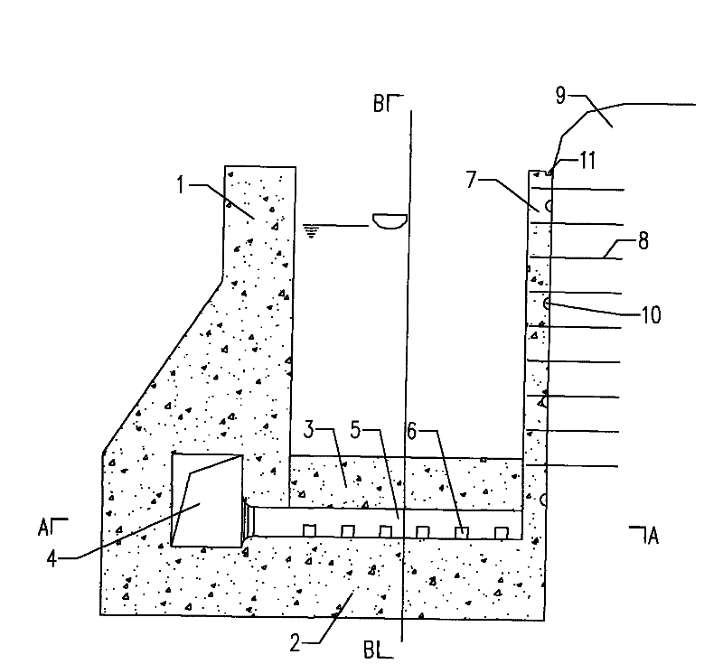 L-shaped unilateral lock wall structure and construction method