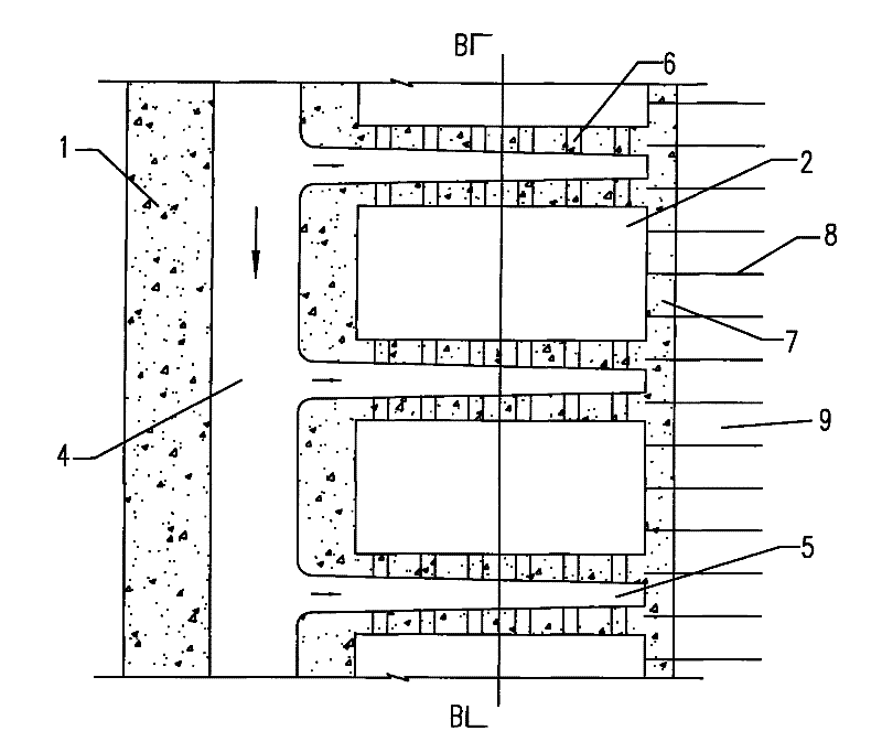 L-shaped unilateral lock wall structure and construction method