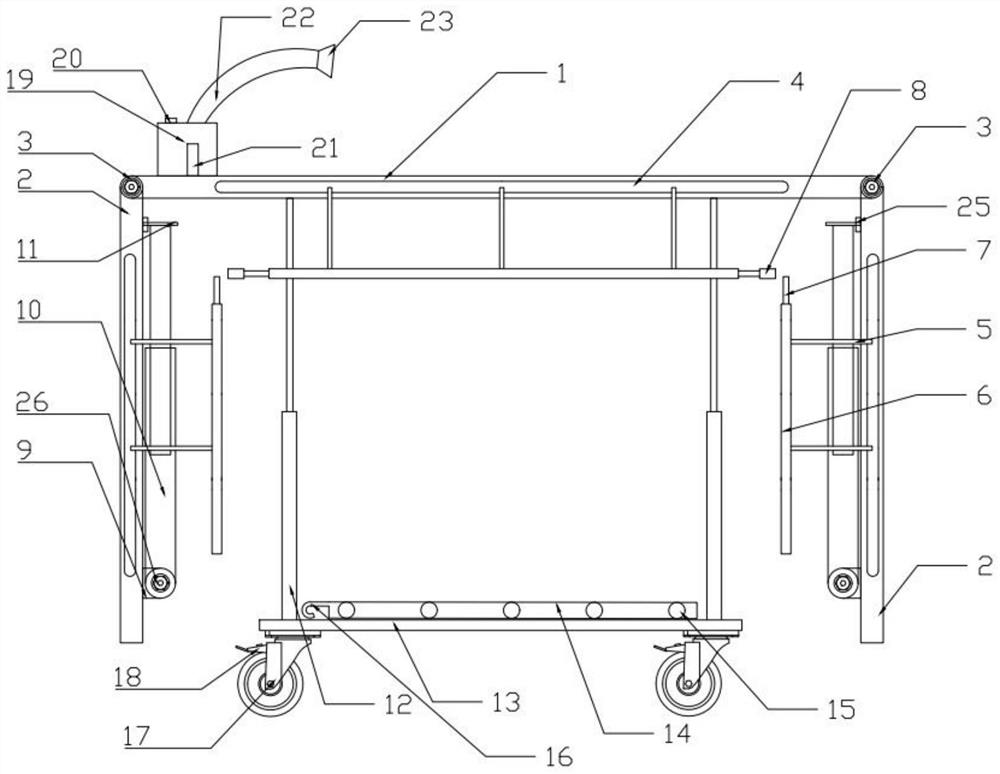 Multifunctional scaffold for house construction