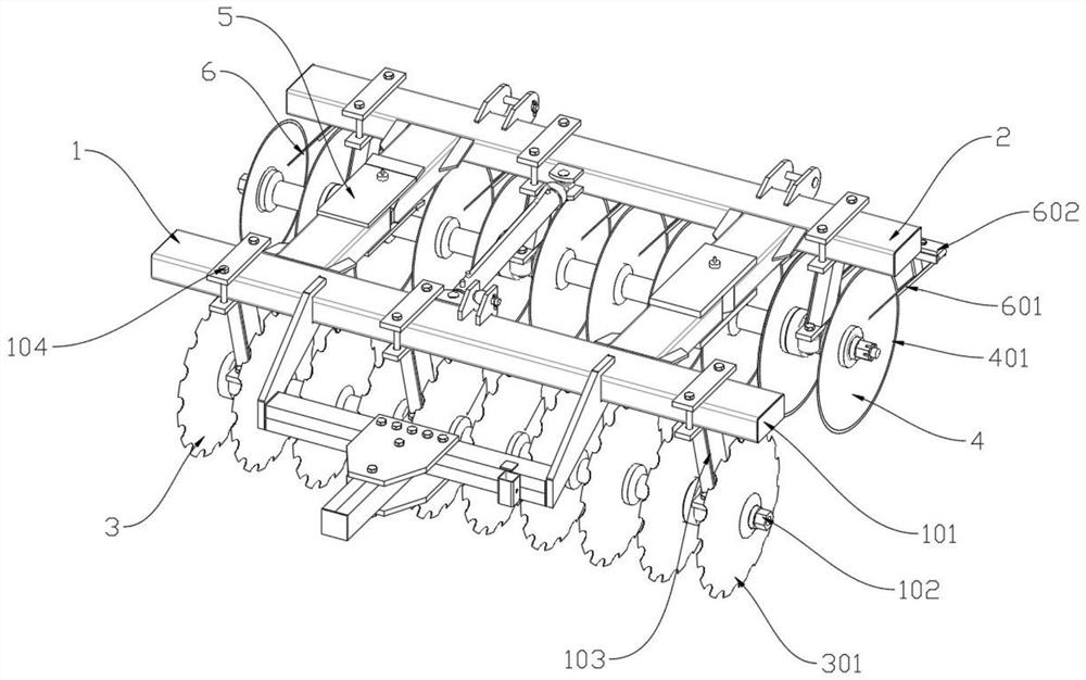 Agricultural machine with soil turning, furrowing, seeding, and soil covering functions