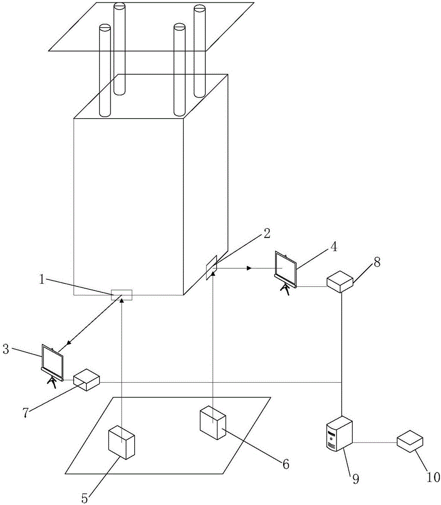 Converter valve tower vibration monitoring system