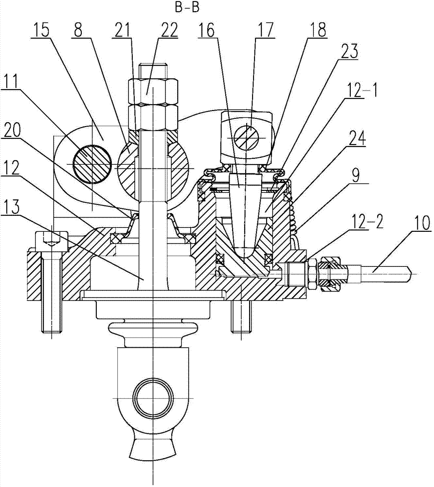 Hand braking control mechanism of roller tractor