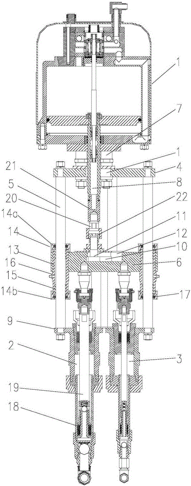 Specific-proportion bi-component fluid output device