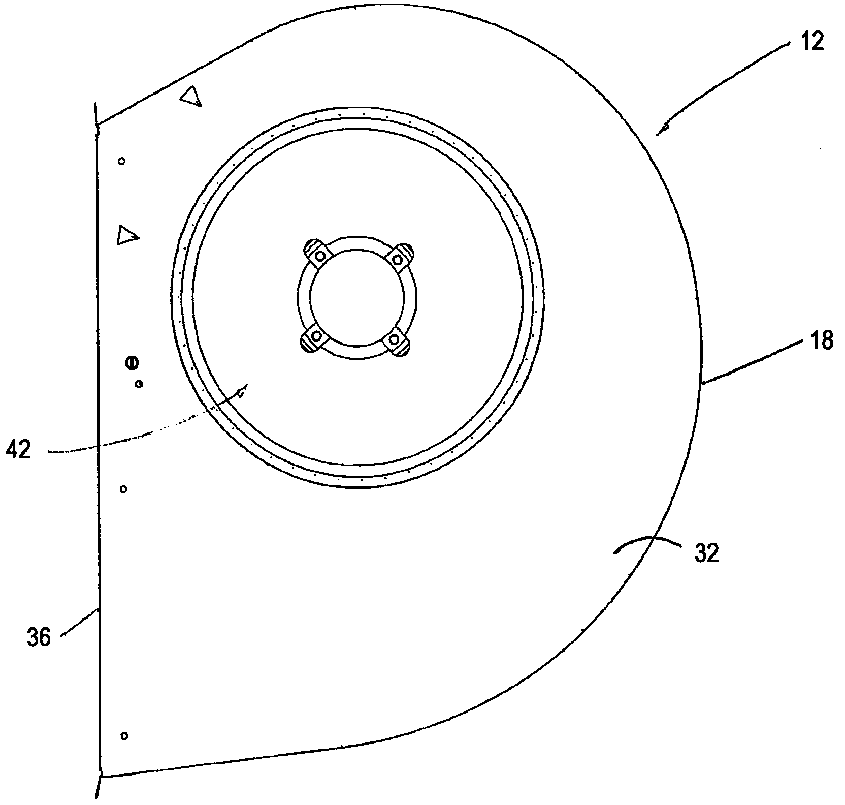 Blower assembly with motor integrated into the impeller fan and blower housing constructions