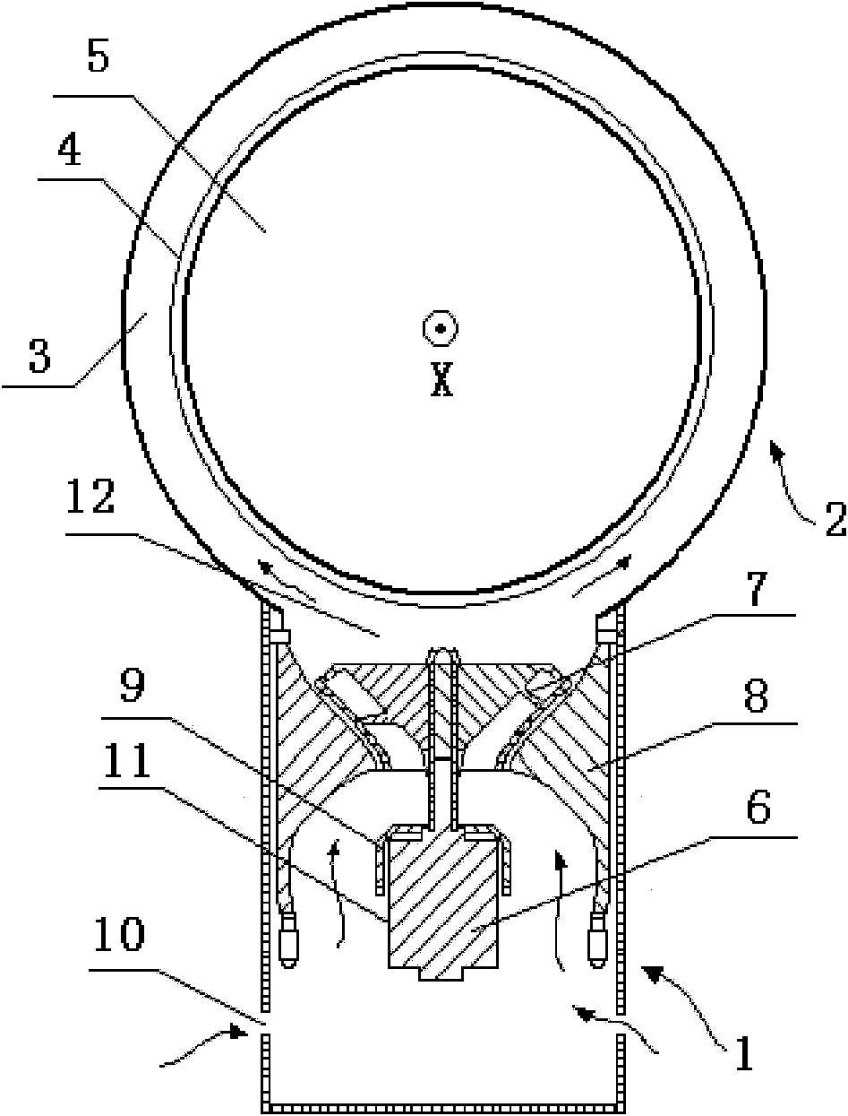 Bladeless fan device