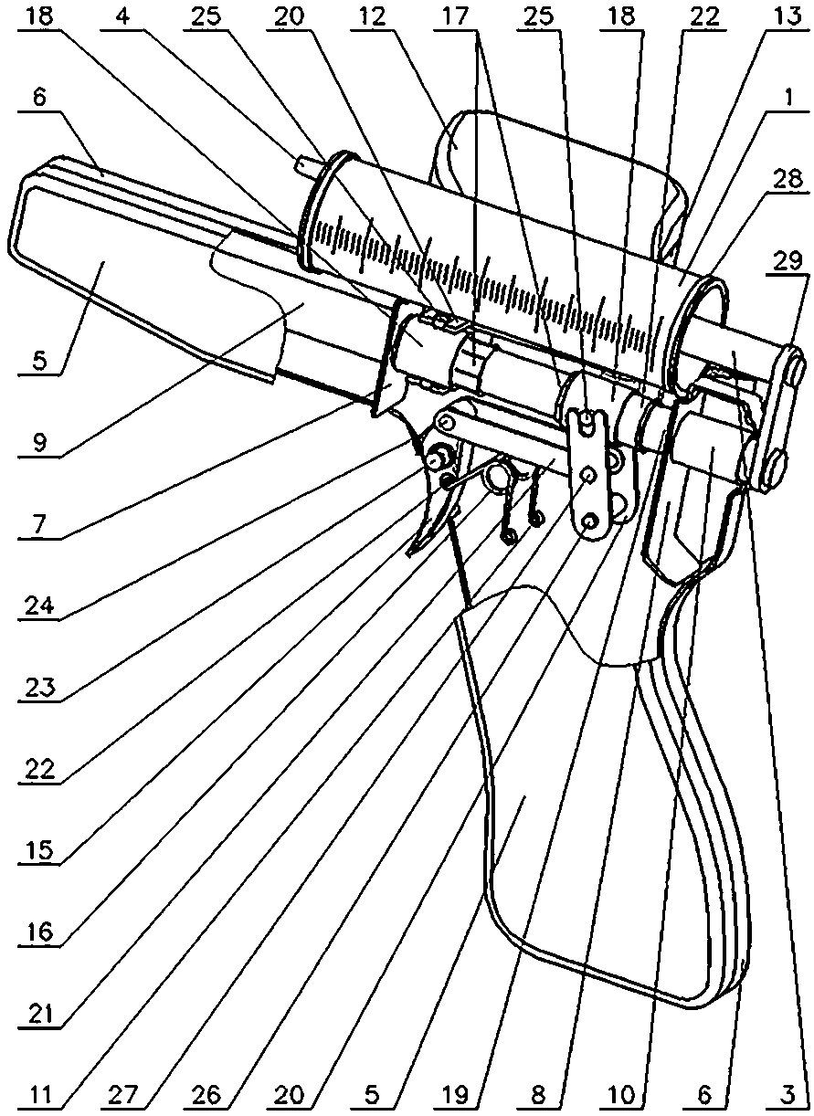 Self-sucking type injection booster