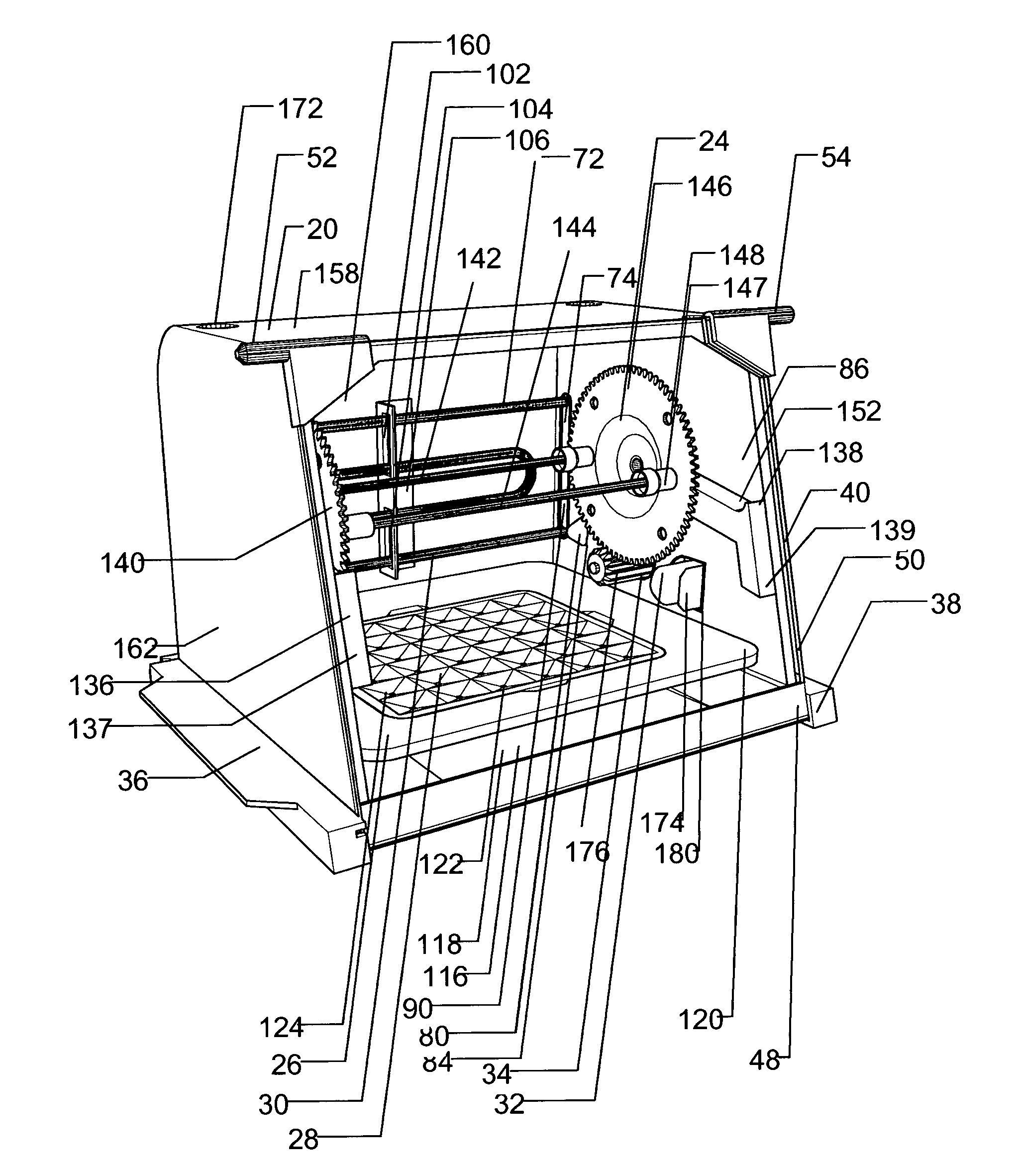 Food cooking apparatus with detachable electronic components