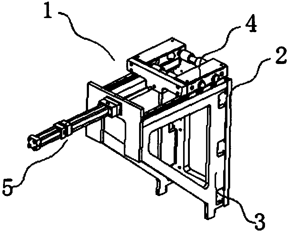 Pushing and flattening device for inlaying arbor wheel of light lifting machine