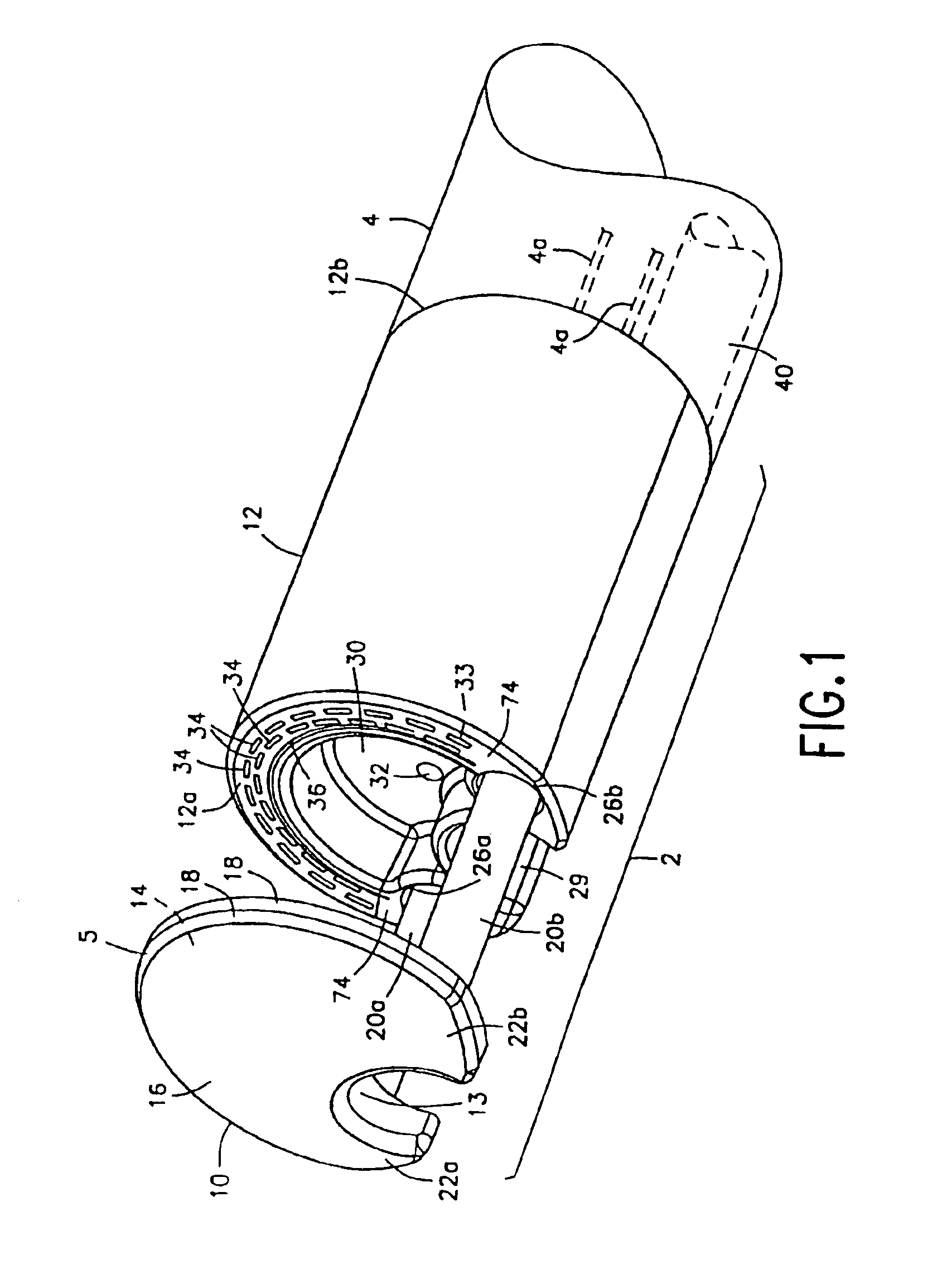 Integrated surgical staple retainer for a full thickness resectioning device