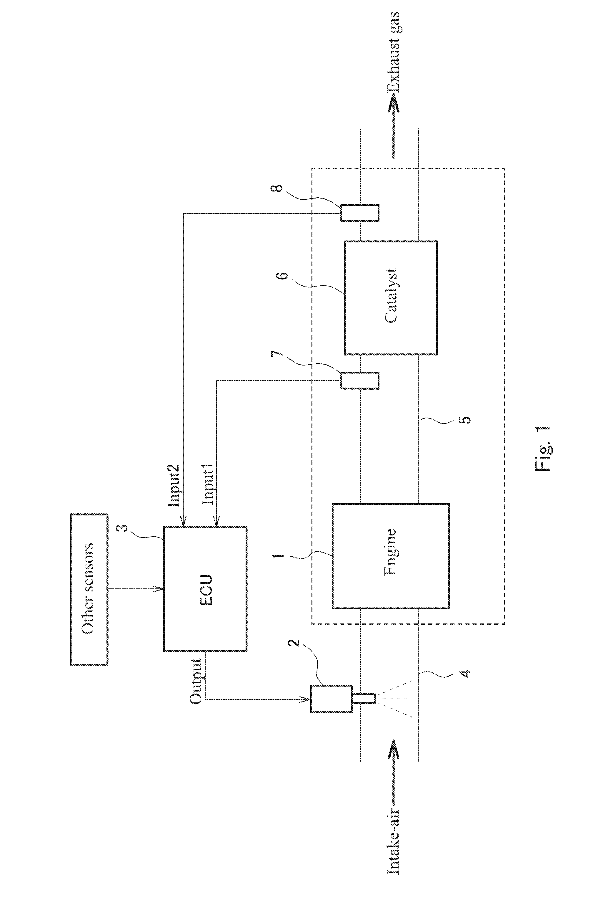 Device and method for estimating ideal air-fuel ratio in internal combustion engine, method of estimating oxygen storage capacity of catalyst, internal combustion engine device and motorcycle incorporating internal combustion engine device